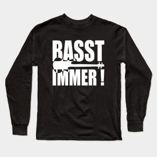 BASST IMMER funny bassist gift Long Sleeve T-Shirt